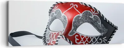 Produktbild von Bild auf Leinwand - Leinwandbild - Venedig Karneval Maske - 90x30cm - Wand Bild - Wanddeko - Leinwanddruck - Bilder - Kunstdruck - Wanddekoration - Leinwand bilder - Wandkunst - AB90x30-2380