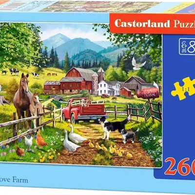 Produktbild von CASTORLAND Puzzle Farm mit einem Taubenblaus 260 Puppen