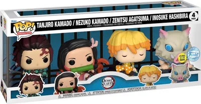Produktbild von Demon Slayer Tanjiro Kamado Nezuko Zenitsu Agatsuma Inosuke Hashibira Special Edition Glows