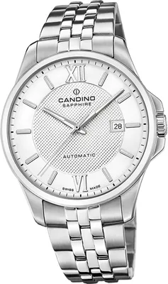 Produktbild von Candino Edelstahl Herren Uhr Analog Luxus Armbanduhr silber Automatik D2UC4768/1