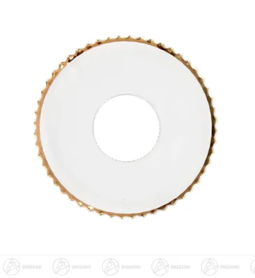 Produktbild von Ersatzteile & Bastelbedarf Lichtmanschette mit Goldrand, Loch 23mm Breite x Höhe x Tiefe 6,5 cmx6,5 cmx6,5 cm NEU