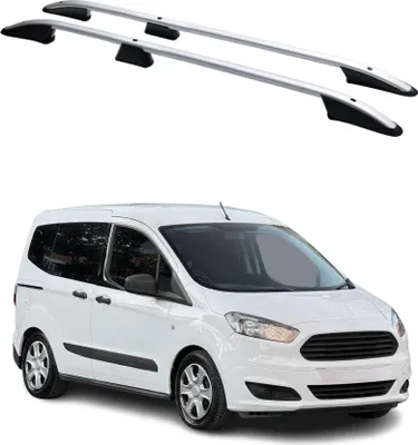 Image de Barres de toit longitudinales pour Ford Transit Tourneo Courier 2014-22 L1 Gris