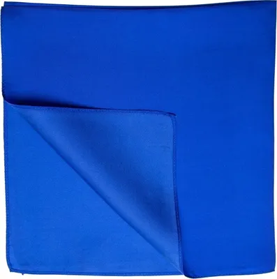 Produktbild von Nickituch Seidentuch blau royalblau Twillseide 53x53cm