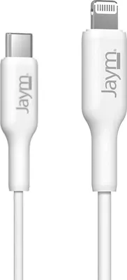 Image de Jaym, Câble de charge et de synchronisation de données USB-C / Lightning MFI PD 3.0 3A 2M, Blanc