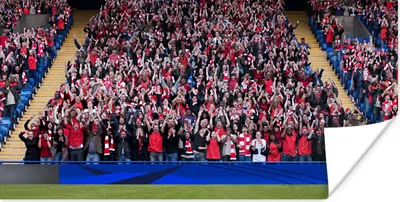 Produktbild von MuchoWow® Poster Menschen im Fußballstadion 40x20 cm - Poster für die Wand - Poster Schlafzimmer