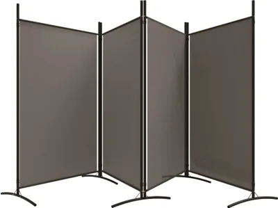 A three-panel room divider or screen.