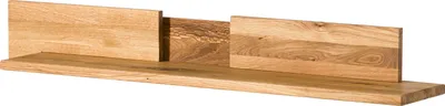 Image de MASSIVMOEBEL24 | Étagère murale en bois de Chêne 120x23x15 natyurel/blanc huilé/laqué WIEN #135