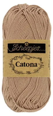 Produktbild von Scheepjes Catona Baumwollgarn 50 g – Farbe 506 Karamell – 1 Stück