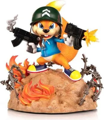 Produktbild von First 4 Figures Conker: Conkers Bad Fur Day Soldier Conker Statue 33 cm