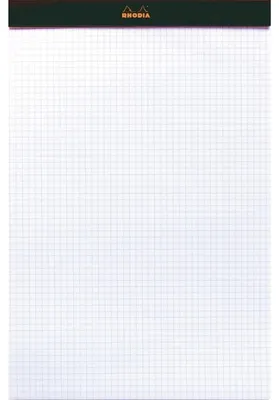 Zdjęcie produktu dla Rhodia 182009C, Obraz, Czarny, A4, 80 ark., Papier w kratkę, Miękka okładka przednia i twarda okładka tylna