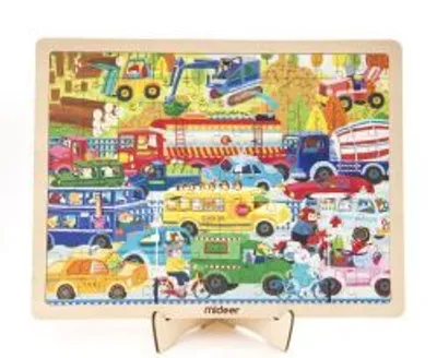 Obrázok produktu pre Mideer Rušná doprava puzzle 100 dielikov