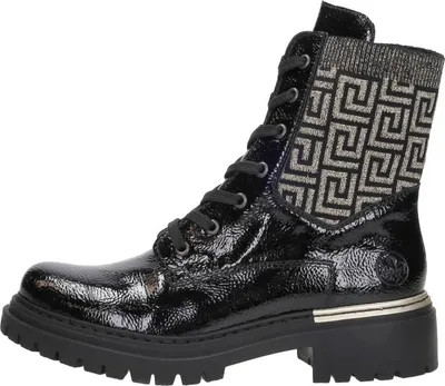 Image de Rieker Veterschoenen Hoog Veterschoenen Hoog - Zwart lak - Maat 42