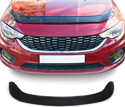 Image de Deflecteurs d'air capot de voiture pour Fiat Tipo 2015-2024 Berline Noir