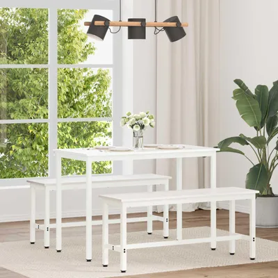Produktbild von Maison Exclusive - Esstisch Weiß 110 x 55 x 75 cm Massives Kiefernholz