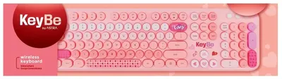 Productafbeelding van Draadloze, draagbare toetsenbord Lovely pink KeyBe Astra