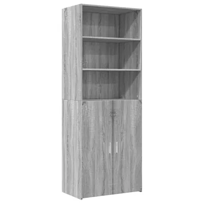 Produktbild von Highboard Grau Sonoma 70x42,5x185 cm Holzwerkstoff