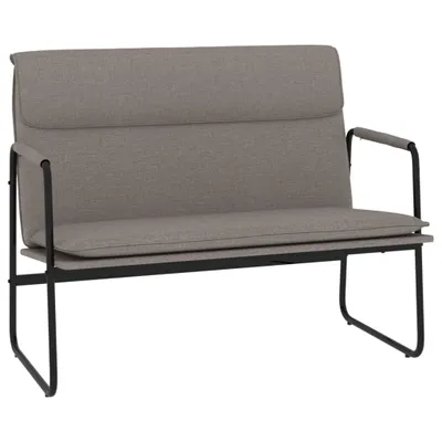 Image de Banc Taupe 100x64x80 cm Tissu