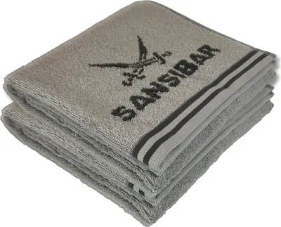Produktbild von Sansibar Sylt Duschtuch/Badetuch/Saunatuch 2er Set, Frottier-Serie "Doubleface“, 80x150 cm, silber/anthrazit