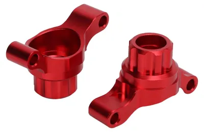 2er Set Alu Spurstangenköpfe für Tamiya TT02 1/10 RC (Rot)