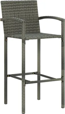 Zdjęcie produktu dla VidaXL 313453, Taras, Technorattan, Stal, Szary, 520 mm, 560 mm, 1180 mm