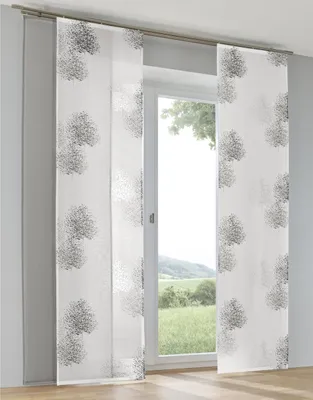 Produktbild von Schiebegardine / Schiebevorhang Bellinda anthrazit ( 1 Stück ) Breite 60 cm + Höhe 225 cm