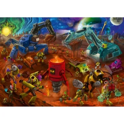 Immagine prodotto di Ravensburger, puzzle da 60 pezzi La costruzione dello spazio, colorato