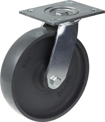 Produktbild von 200mm-Lenkrolle mit Graugussrad