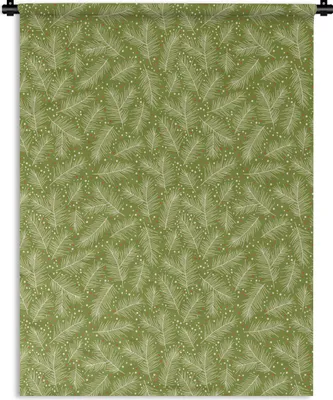 Produktbild von MuchoWow® Wandteppich Wandbehang Tannenzweig - Muster - Weihnachten - Winter 120x160 cm Tapisserie Dekoration Wandtuch - Wohnzimmer - Moderne