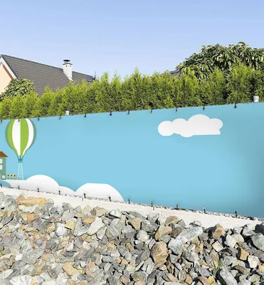 Produktbild von Zaunbanner Wolkenhaus Sichtschutz Garten Zaun