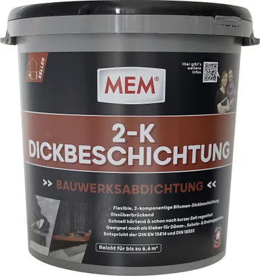 Produktbild von MEM Bitumen Dickbeschichtung 2-K 30 kg