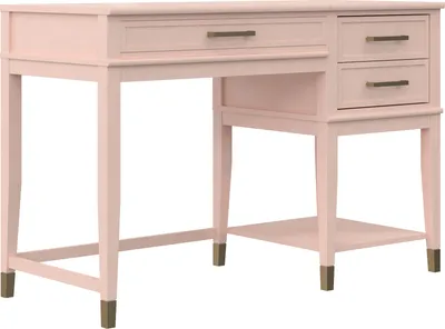 Produktbild von Computertisch mit Lifttop aus MDF rosa