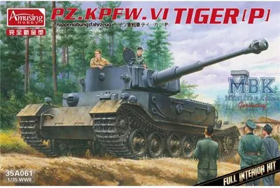 Produktbild von AMUSING HOBBY AH35A061 AH35A061 PzKpfwg.VI Tiger(P) Truppenübfhz.FULL INT
