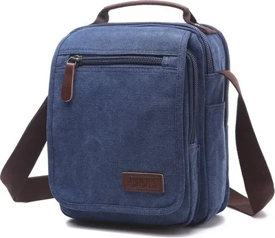 Zdjęcie produktu dla Męska Crossbody Torba ZUOLUNDUO - Niebieski KP15416