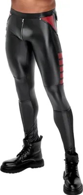 Image de Pantalon homme noir/rouge M