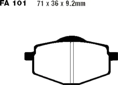 Zdjęcie produktu dla Klocki Hamulcowe Moto  Yamaha Xt 600/600 Z Tenere (88-90)/  Xt 225 (86-87)