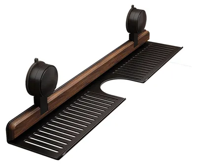 Produktbild von Wandregal mit Saugnapf für Badezimmer und Küche (50 cm)