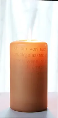 Produktbild von Bulla Wortlicht Kerze, Ich bin von Euch gegangen