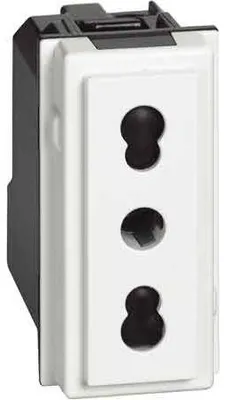 Image de Bticino Living Now Prise bypass 2P+E 10/16A, blanc KW4180