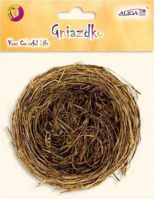 Produktbild von Osternest aus Naturstroh für Osterdekoration und Eiersuche, 7 cm Durchmesser, 1 Stück