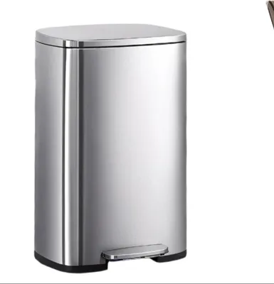 Image de Poubelle de 50 litres – Poubelle pour cuisine – Couvercle à fermeture douce – 42,4 x 32 x 65 cm