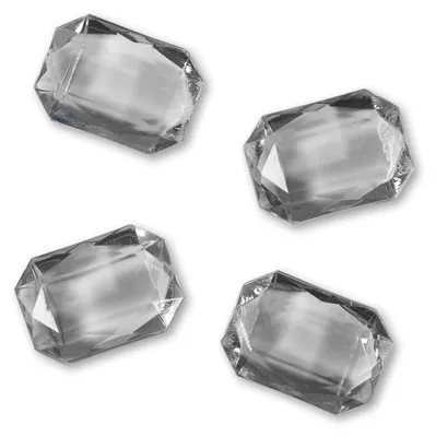Produktbild von Deko-Diamanten Eckig 17mm, ca. 70 Stück. 100ml Anthrazit