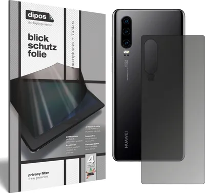 Produktbild von Huawei P30 Rückseite Blickschutzfolie matt Schutzfolie Folie Display Schutz