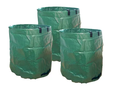 Produktbild von 3 Stück - Gartenabfallsack 300l - mit 4 Tragegriffen
