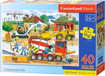 Obrázok produktu pre CASTORLAND Puzzle 40el. Stavenisko Maxi