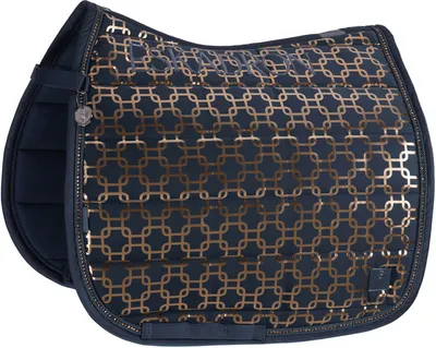 Image de Chabraque pour chevaux Eskadron Glossy Chain Crystal atlantic blue Platinum 2024, taille:DL