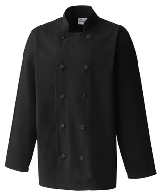 Produktbild von Premier - "Essential" Kochjacke für Herren/Damen Unisex Langärmlig LT5220 (3XL) (Schwarz)