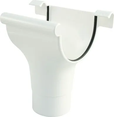 Produktbild von Marley Rinnenstutzen Kunststoff rund Verkehrsweiß RAL 9016 NW 100/75 mm