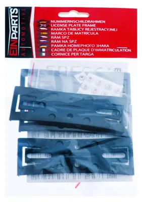 Image de Einparts : support invisible pour plaque d'immatriculation 520 x 114 mm