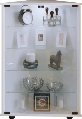 Produktbild von Holz Glas Eckvitrine Vitrine Jecka L