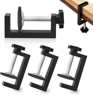 Produktbild von Tischklemmen Set, 4 Stück, verstellbare G-Klemmen mit Schrauben für die Werkbank